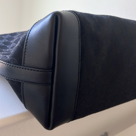 GUCCI Original GG Canvas and Leather Craft Original Tote with POUCH - Picture 10 of 16